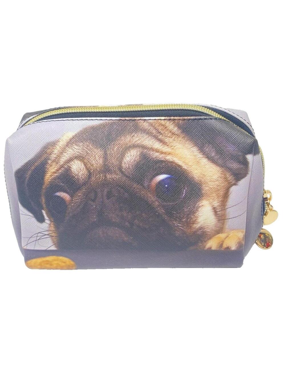 Pug Dog Make Up Cosmetic Bag Travel Bag Cute Dog Bag Case New